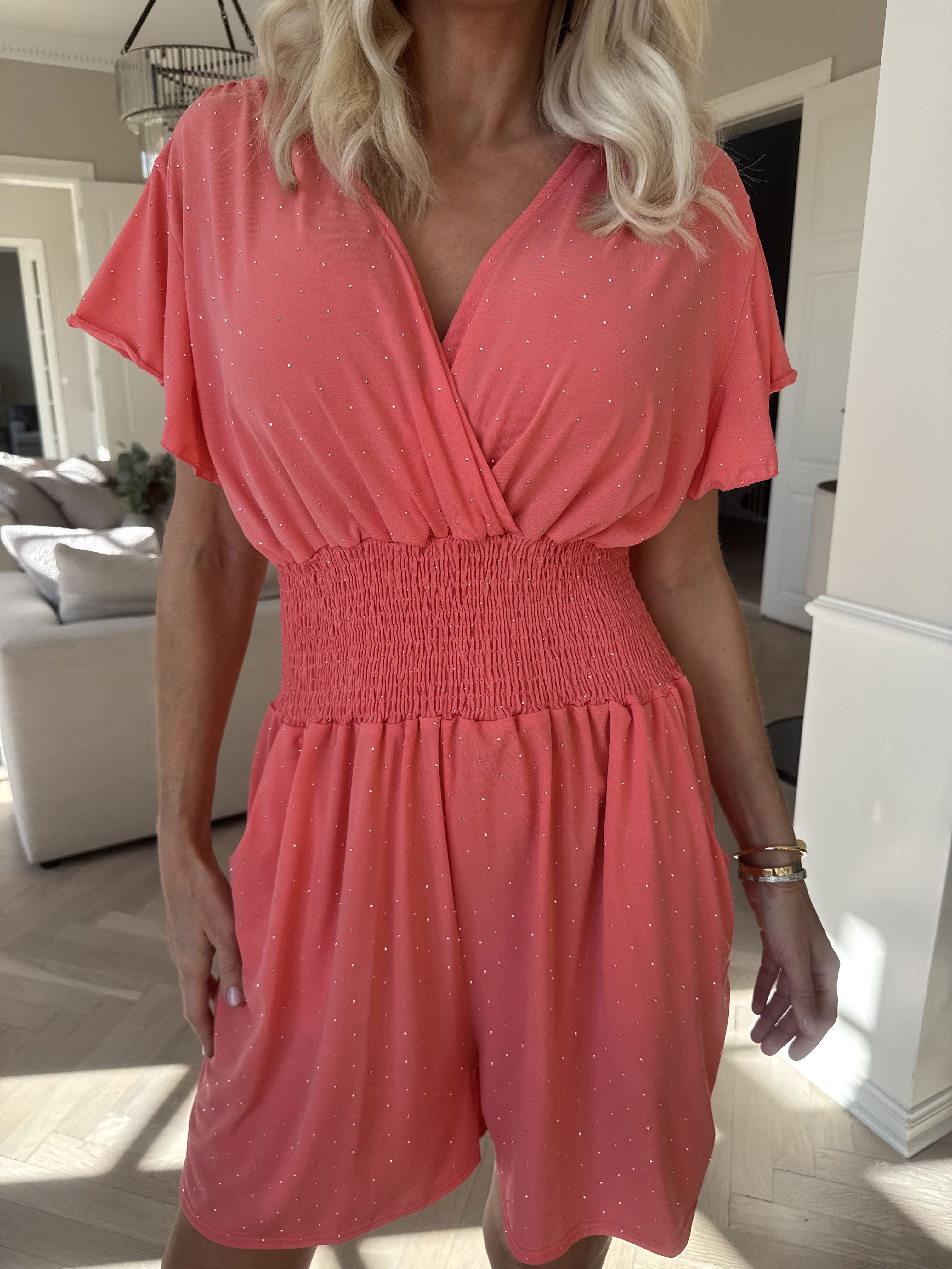 Pams Crystal Playsuit - Elastisk buksedragt med similisten